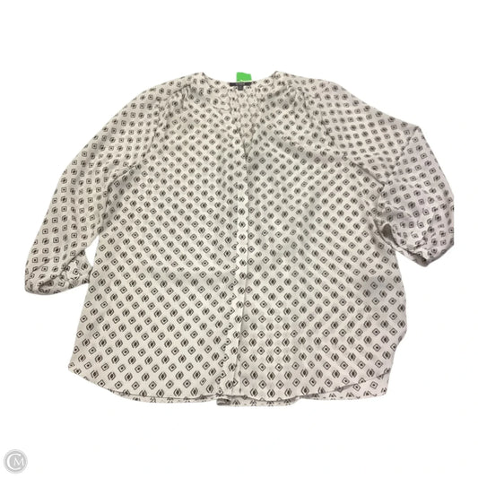 Top Long Sleeve By Not Your Daughters Jeans In White, Size: M