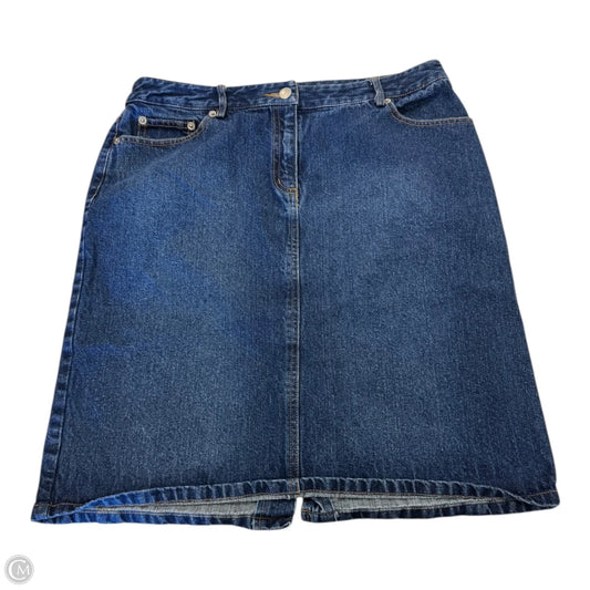 Skirt Mini & Short By Isaac Mizrahi In Blue Denim, Size: 12