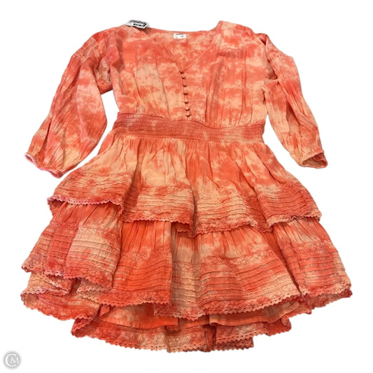 Dress Casual Short By Aerie In Orange & Pink, Size: M