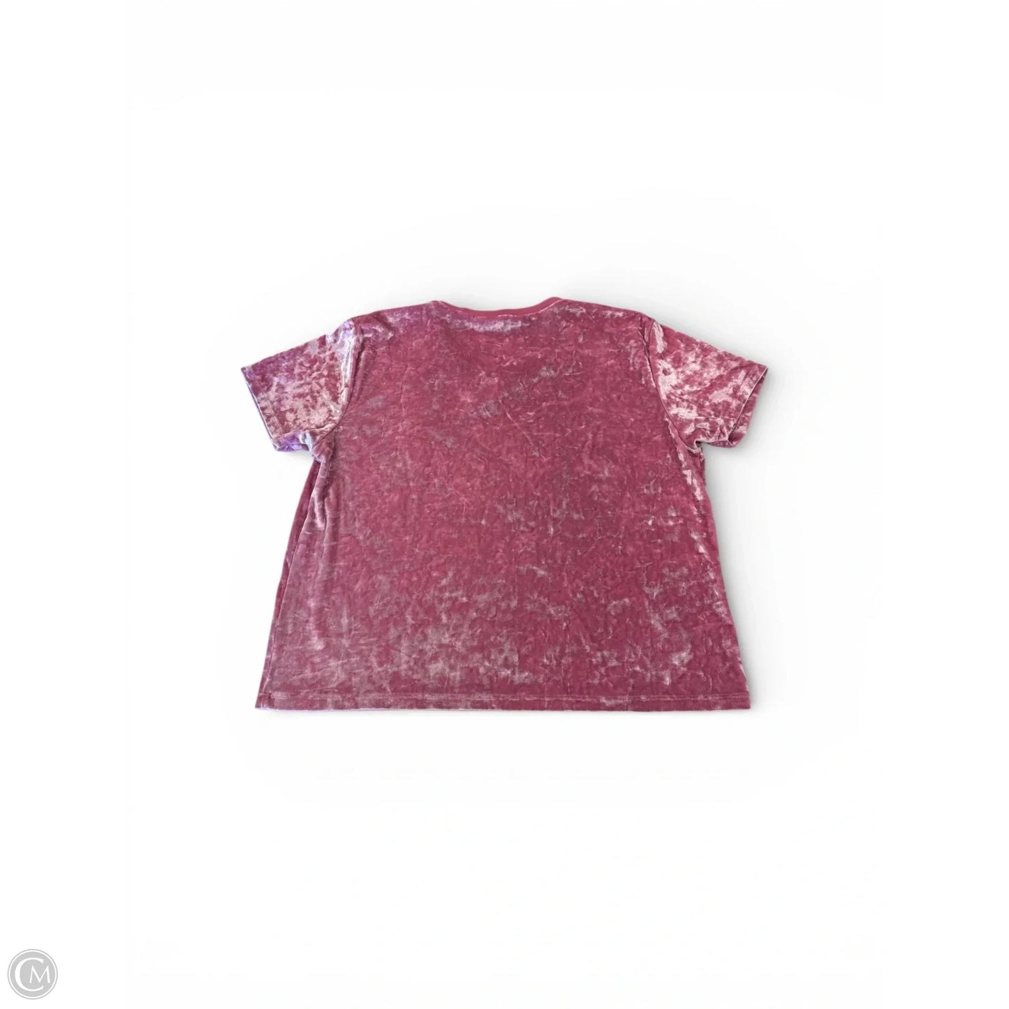 Top Short Sleeve By Pink In Pink, Size: L