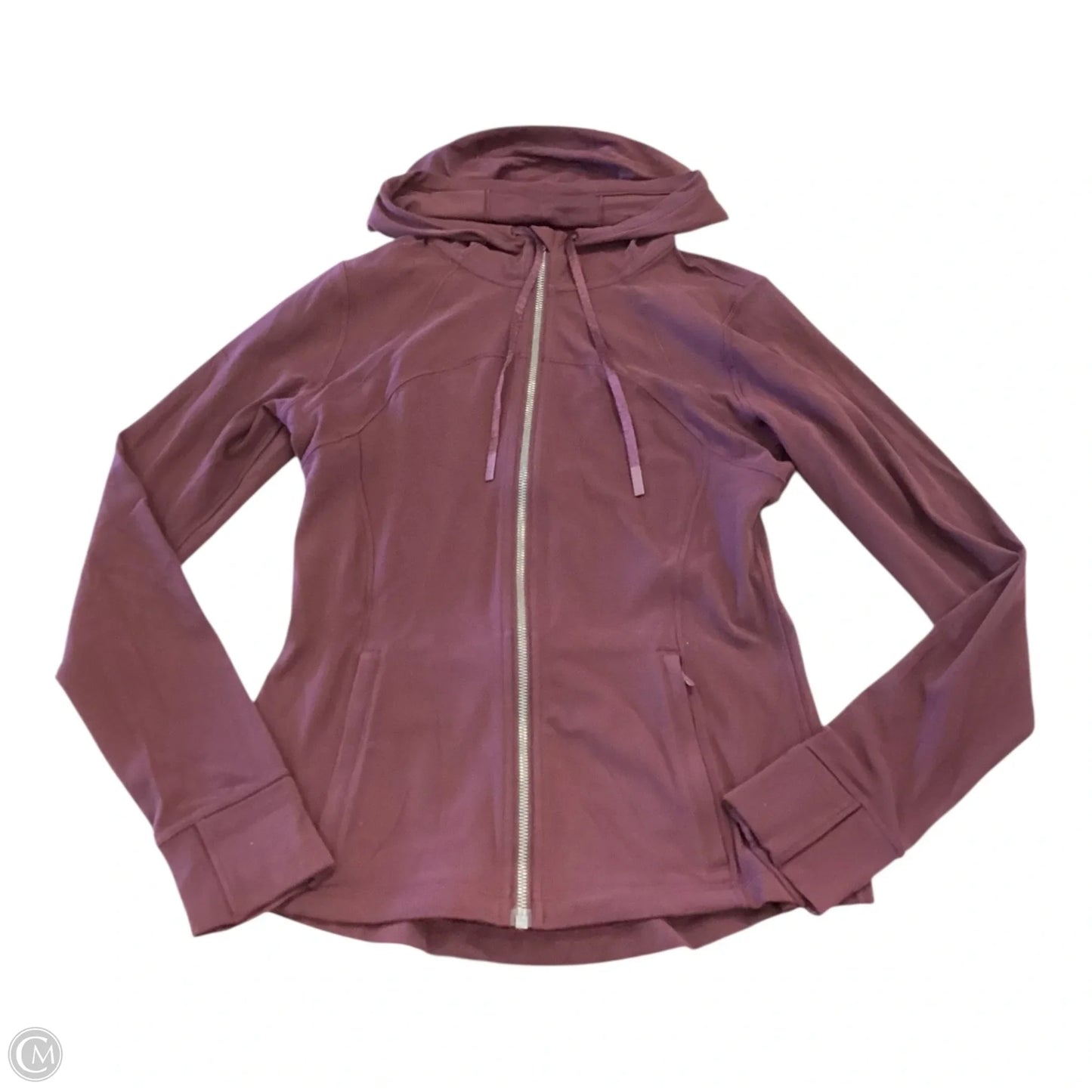 Athletic Sweatshirt Hoodie By Lululemon In Maroon, Size: 10