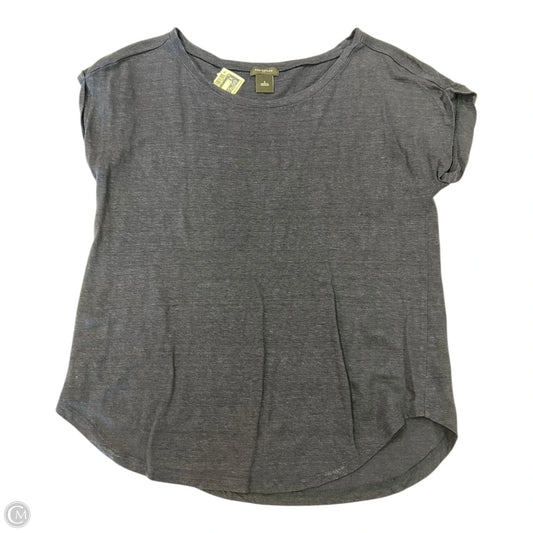 Top Short Sleeve Basic By Ann Taylor In Navy, Size: S