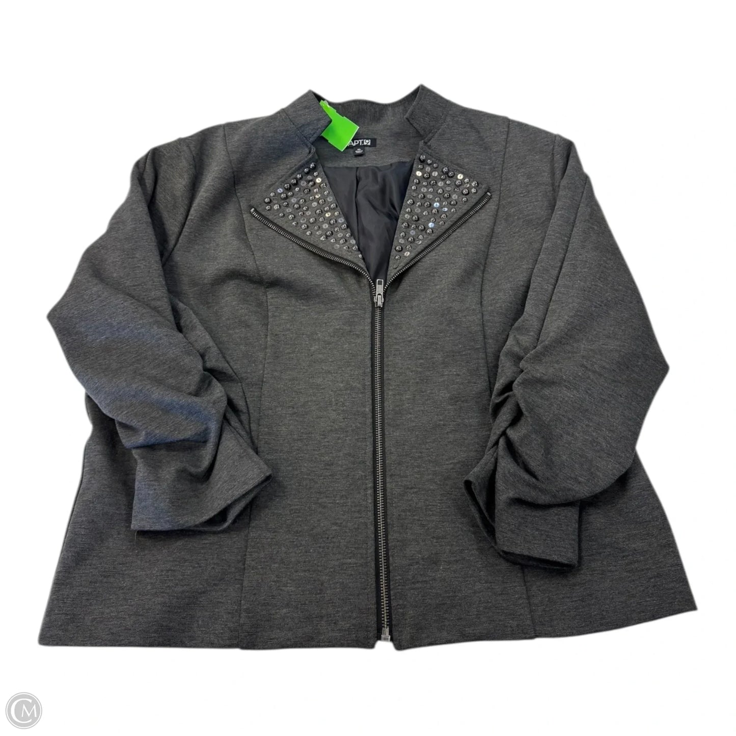 Blazer By Apt 9 In Grey, Size: Xl