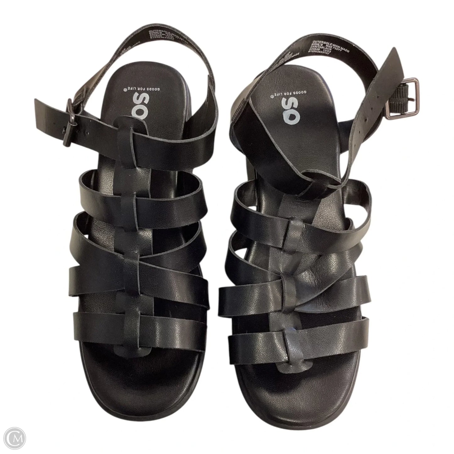 Shoes Heels Block By So In Black, Size: 8.5