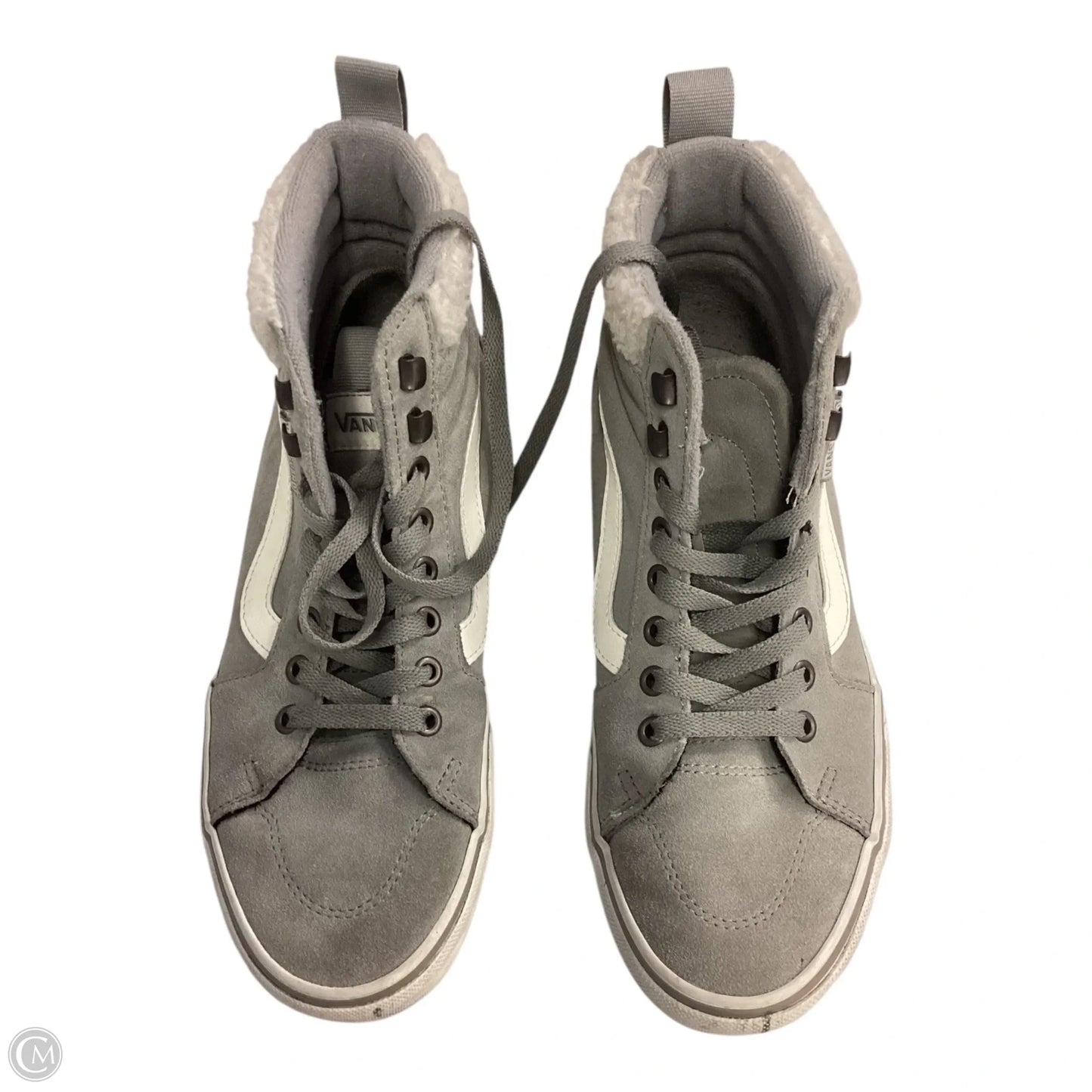 Shoes Sneakers By Vans In Grey, Size: 8.5