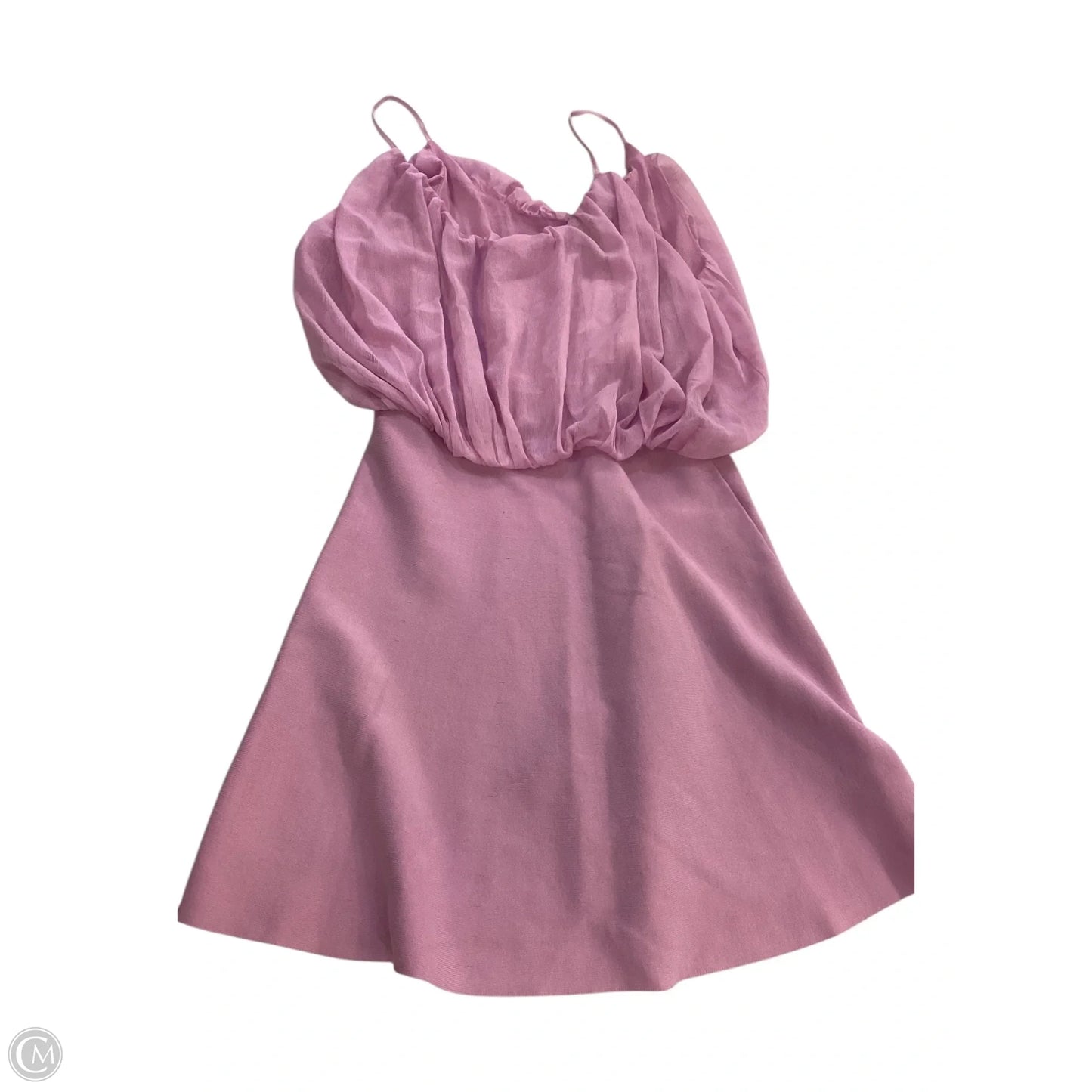 Dress Casual Short By Zara In Pink, Size: L