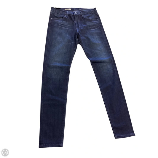 Jeans Skinny By Adriano Goldschmied In Blue Denim, Size: 10