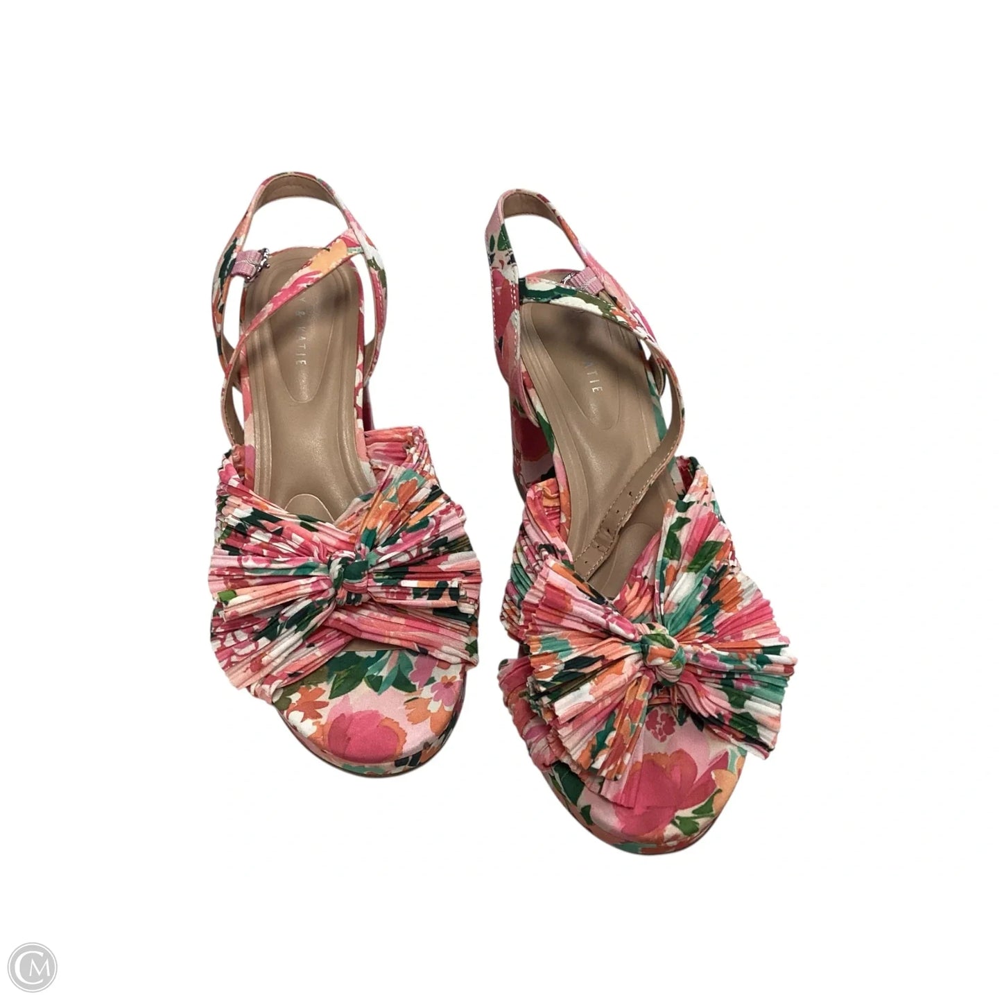 Shoes Heels Block By Kelly And Katie In Floral Print, Size: 6.5