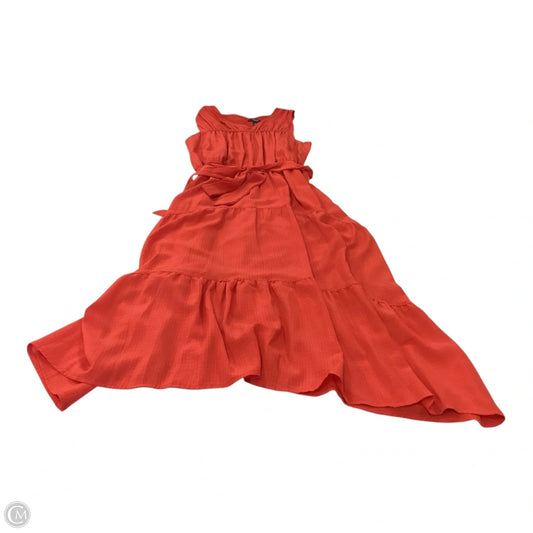 Dress Casual Midi By Simply Vera In Red, Size: L