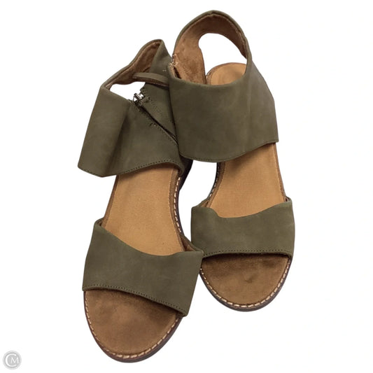 Shoes Heels Block By Cushionaire In Green, Size: 10