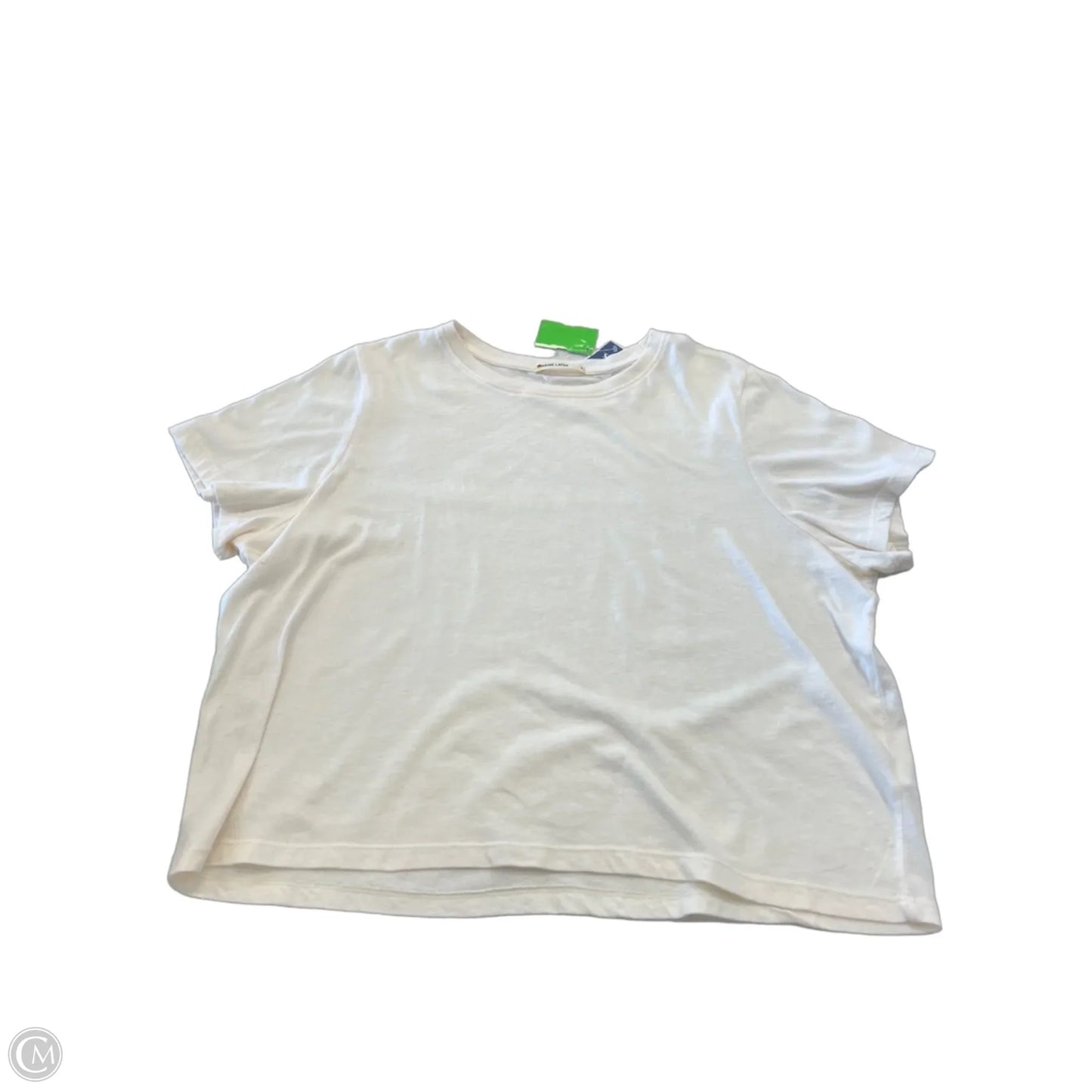 Top Short Sleeve Basic By Marine Layer In White, Size: L