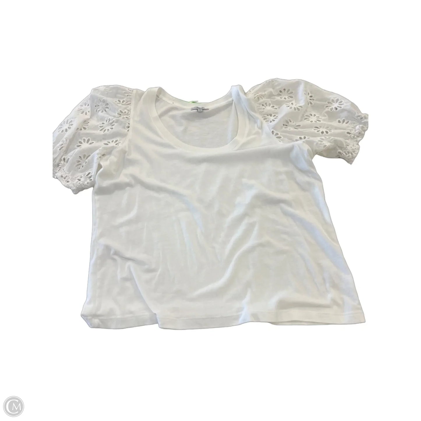 Top Short Sleeve By Rails In White, Size: L