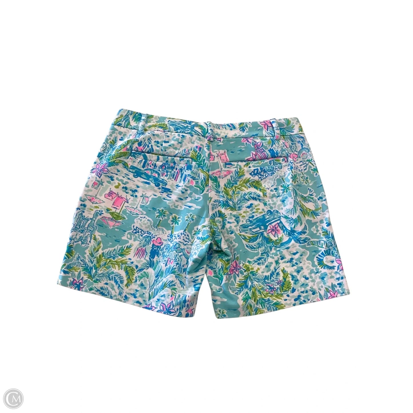 Shorts Designer By Lilly Pulitzer In Blue & Green, Size: 4