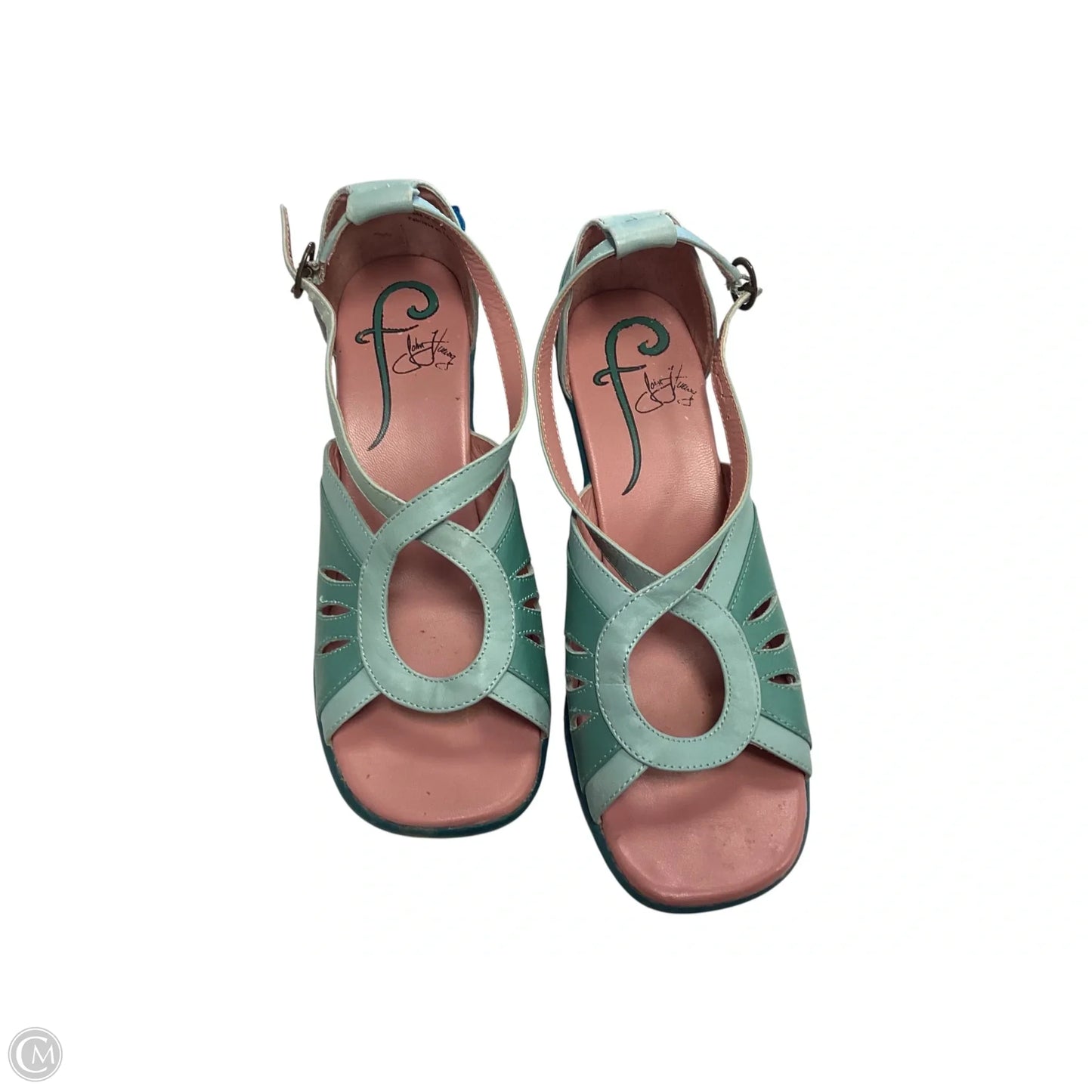 Shoes Heels Wedge By Cma In Blue, Size: 7