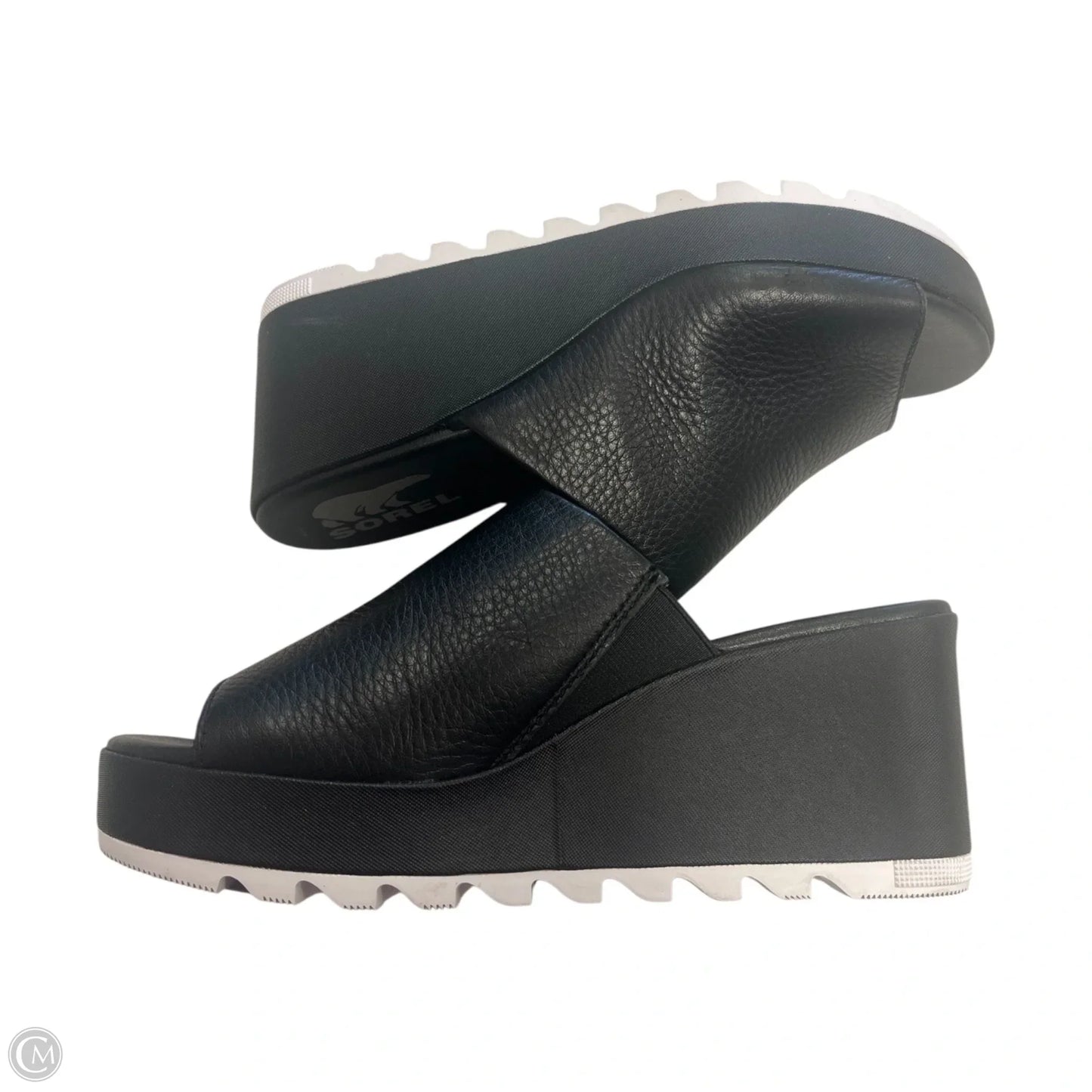 Shoes Heels Wedge By Sorel In Black, Size: 6.5
