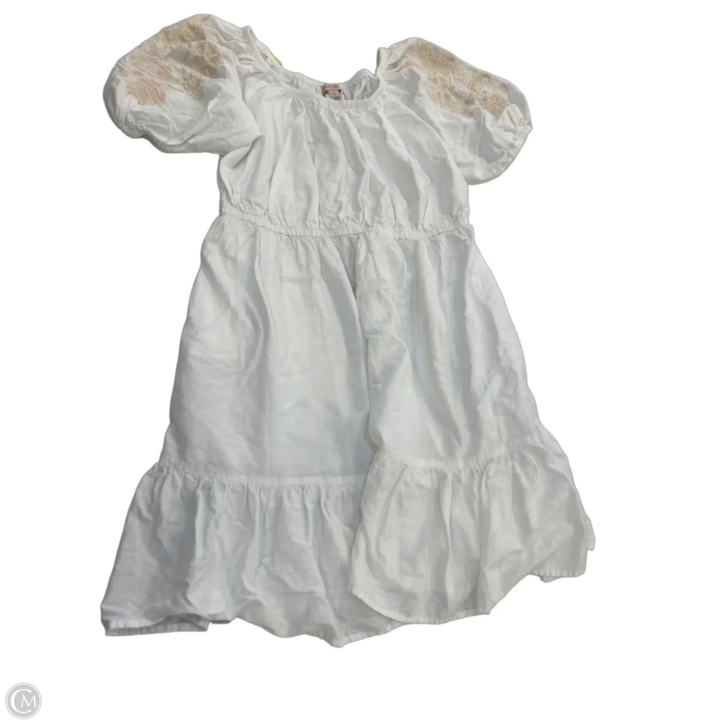 Dress Casual Short By Knox Rose In Cream & White, Size: M
