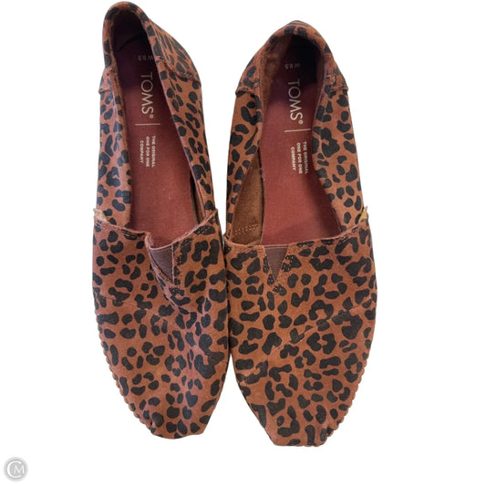 Shoes Flats By Toms In Animal Print, Size: 9.5