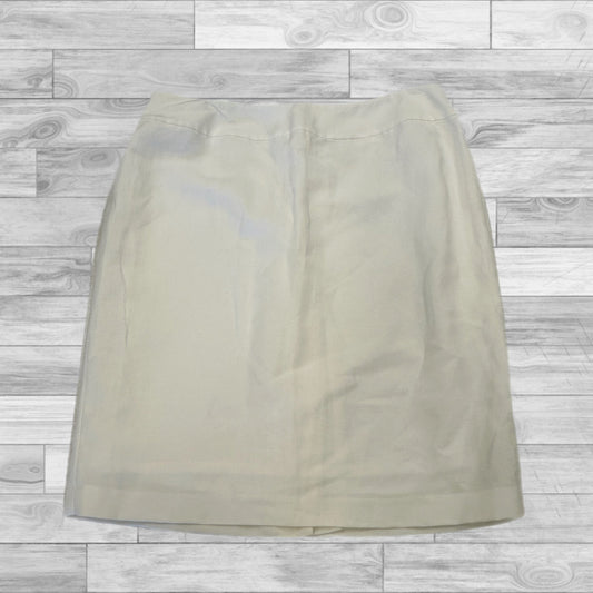 Skirt Mini & Short By Kasper In White, Size: 14