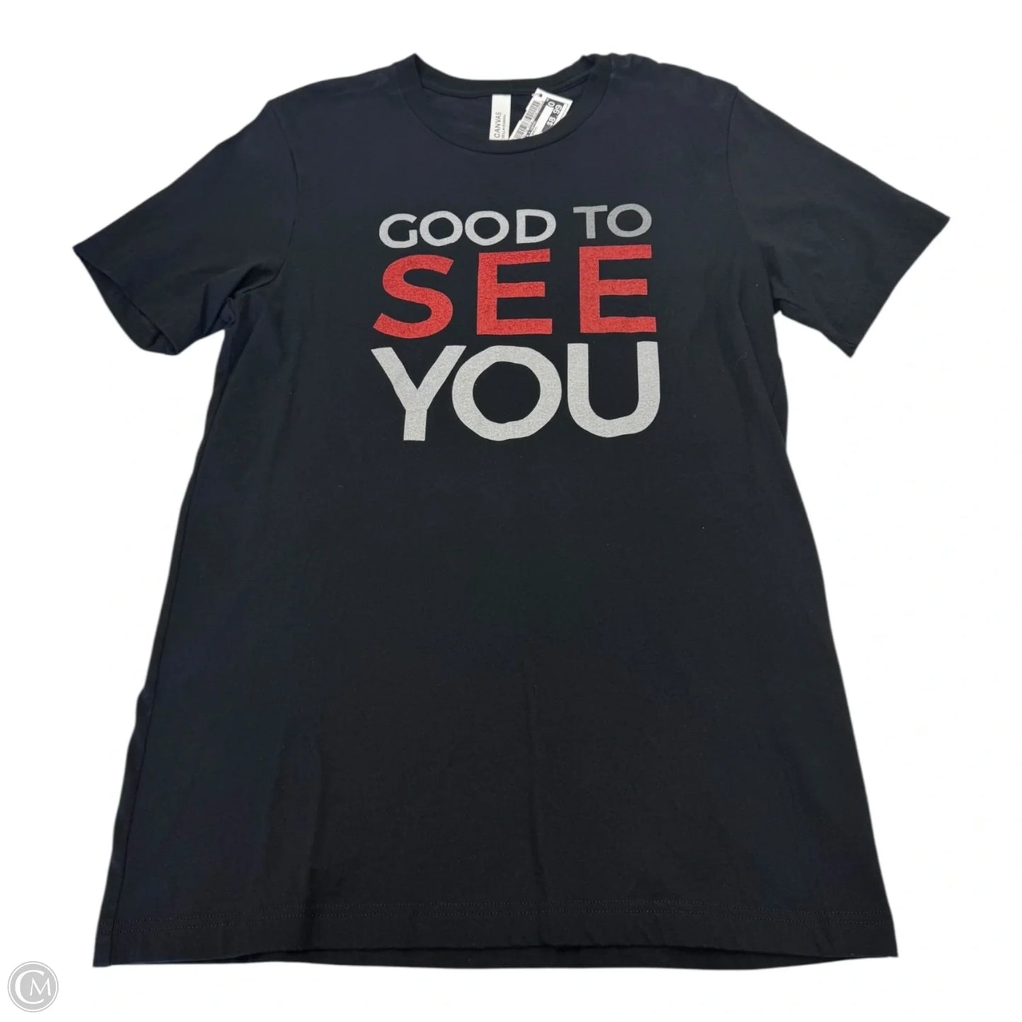 Top Short Sleeve Basic By Bella + Canvas In Black, Size: M