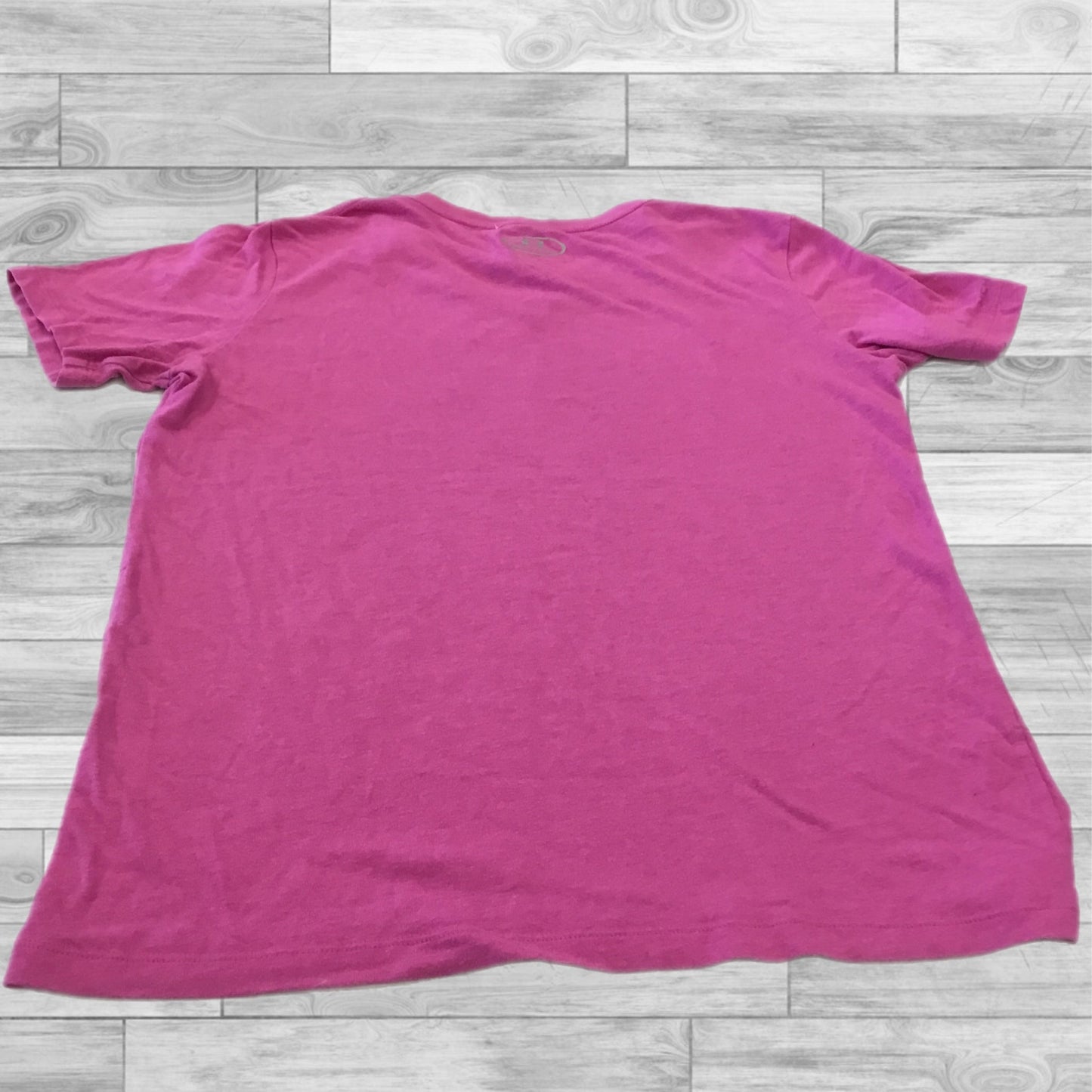 Athletic Top Short Sleeve By Under Armour In Pink, Size: S