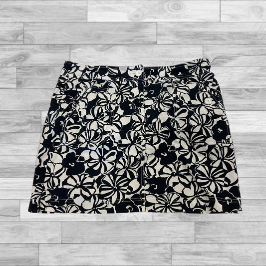 Skirt Mini & Short By Loft In Black & White, Size: 14