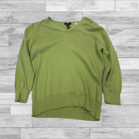 Top 3/4 Sleeve By Gap In Green, Size: M