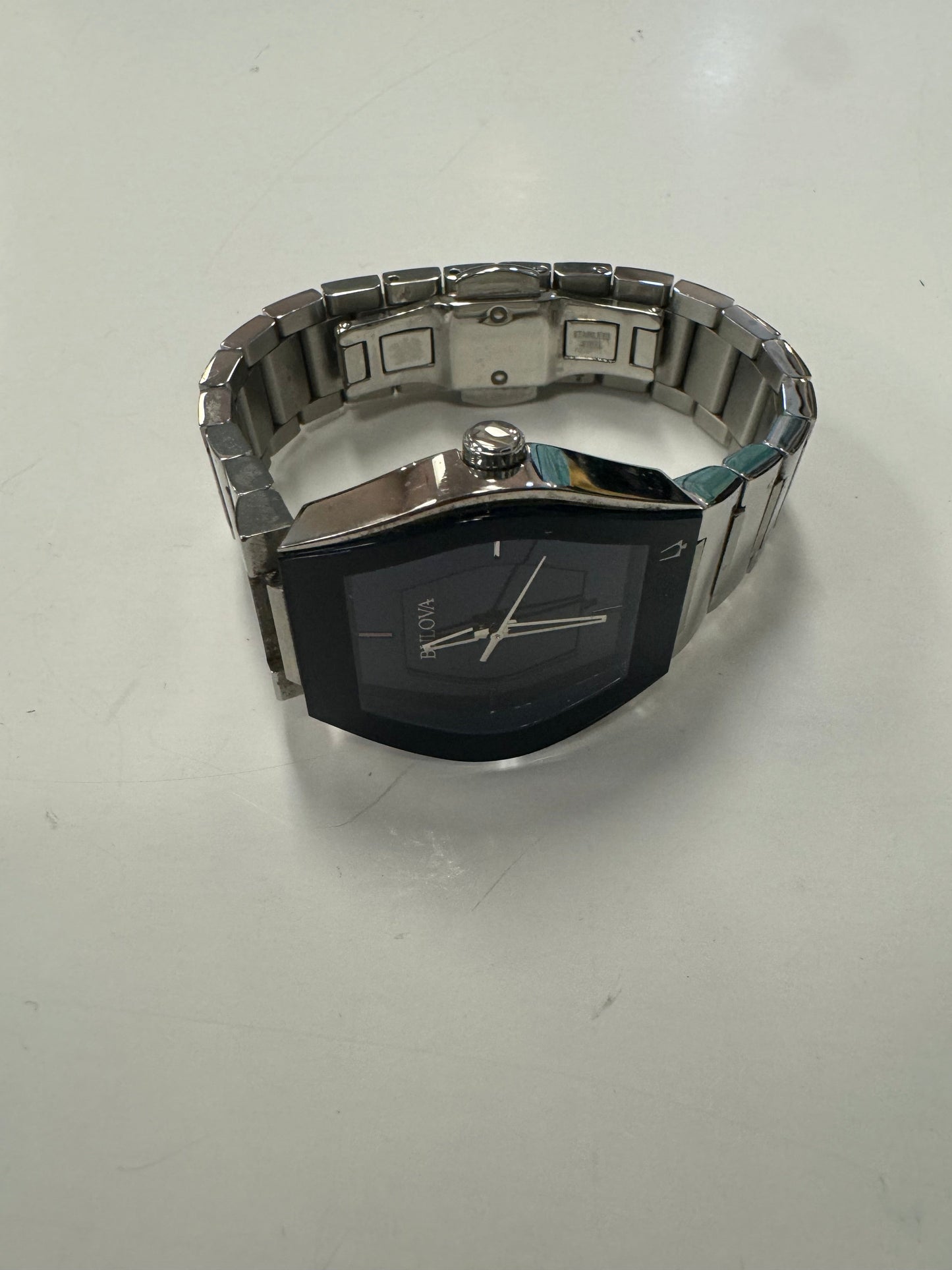 Blue & Silver Watch Bulova