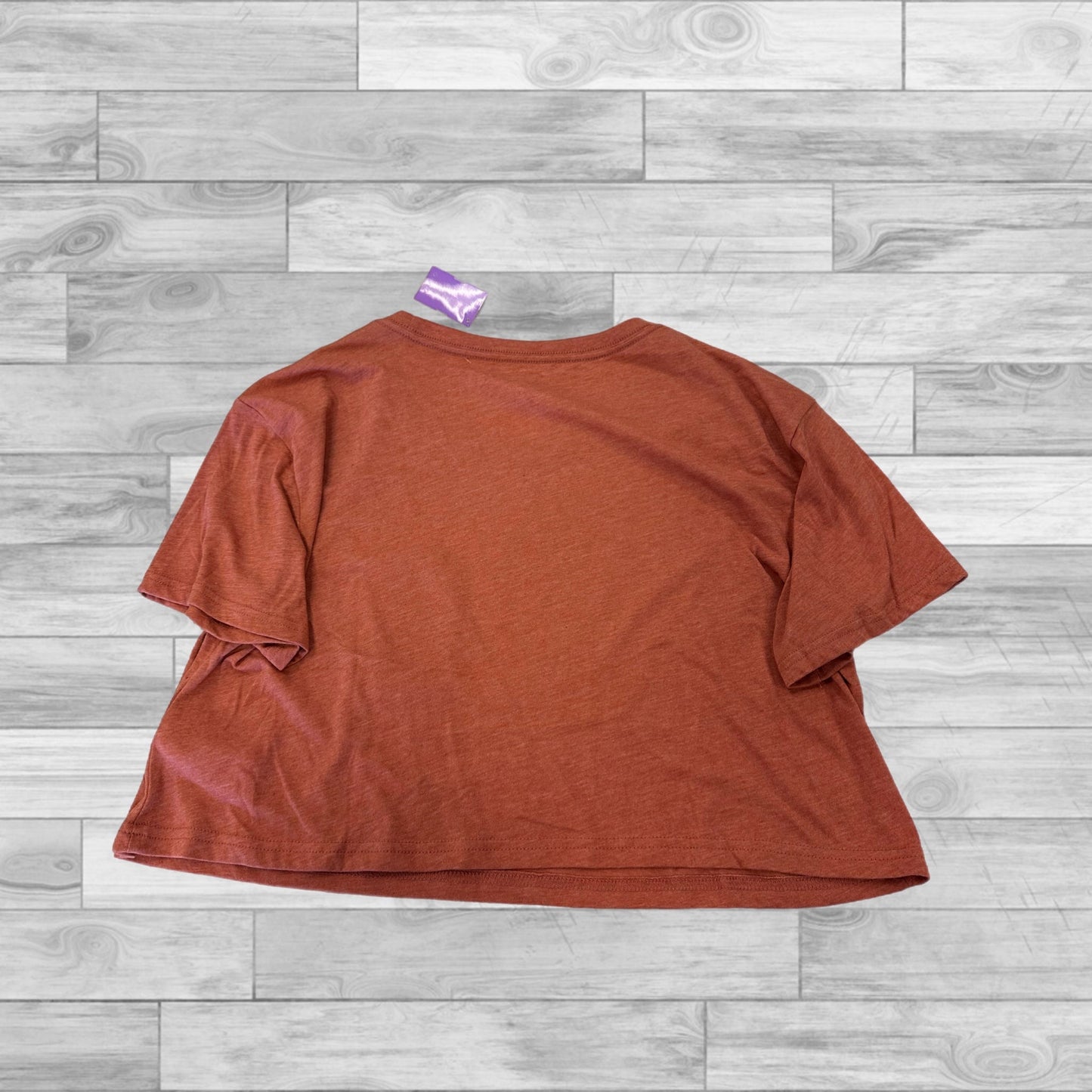 Orange Top Short Sleeve Basic Wrangler, Size L