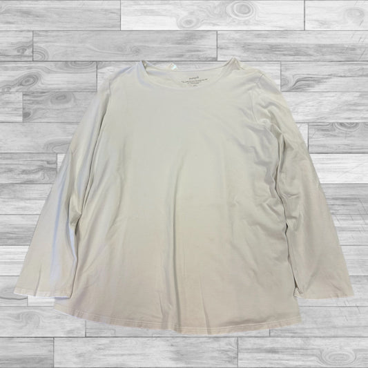 Top Long Sleeve By Pure Jill In White, Size: L