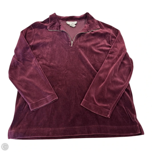 Jacket Other By Talbots In Maroon, Size: Petite  Medium