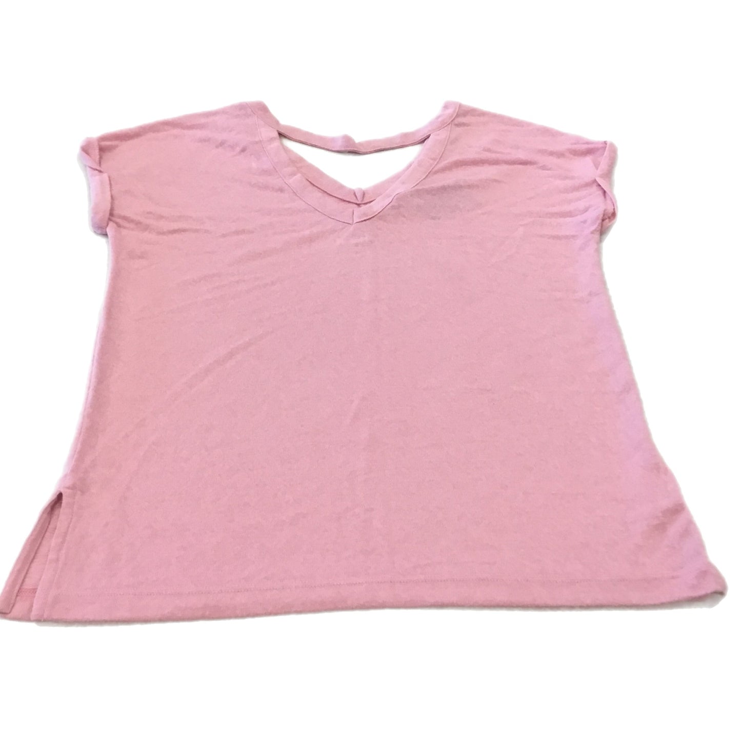 Pink Top Short Sleeve Loft, Size Xs