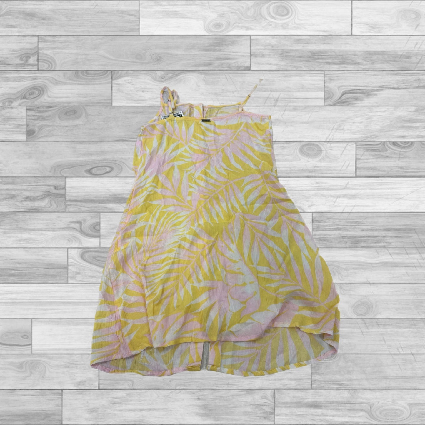 Pink & Yellow Dress Casual Short Billabong, Size Xs