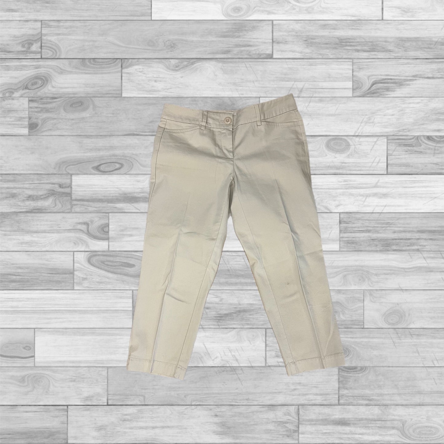 Capris By Loft In Tan, Size: 0p