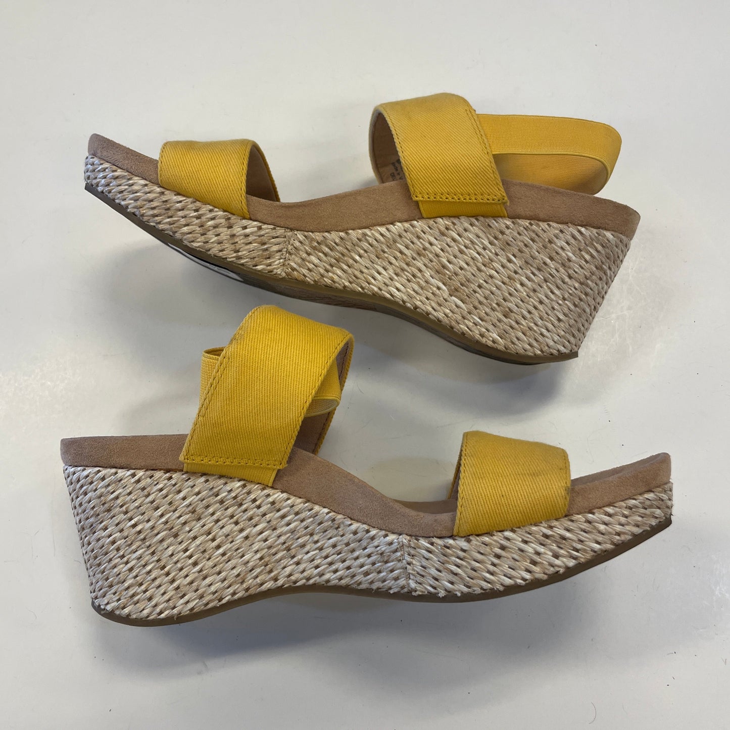 Shoes Heels Wedge By Life Stride In Yellow, Size: 9.5