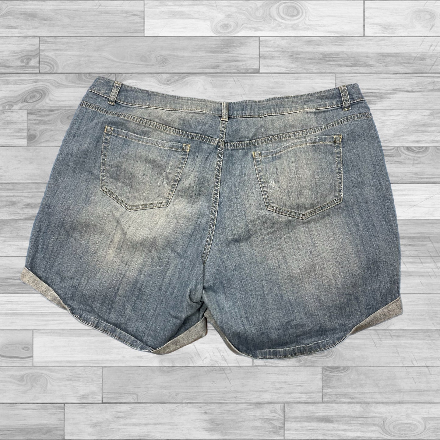 Shorts By Lane Bryant In Blue Denim, Size: 22