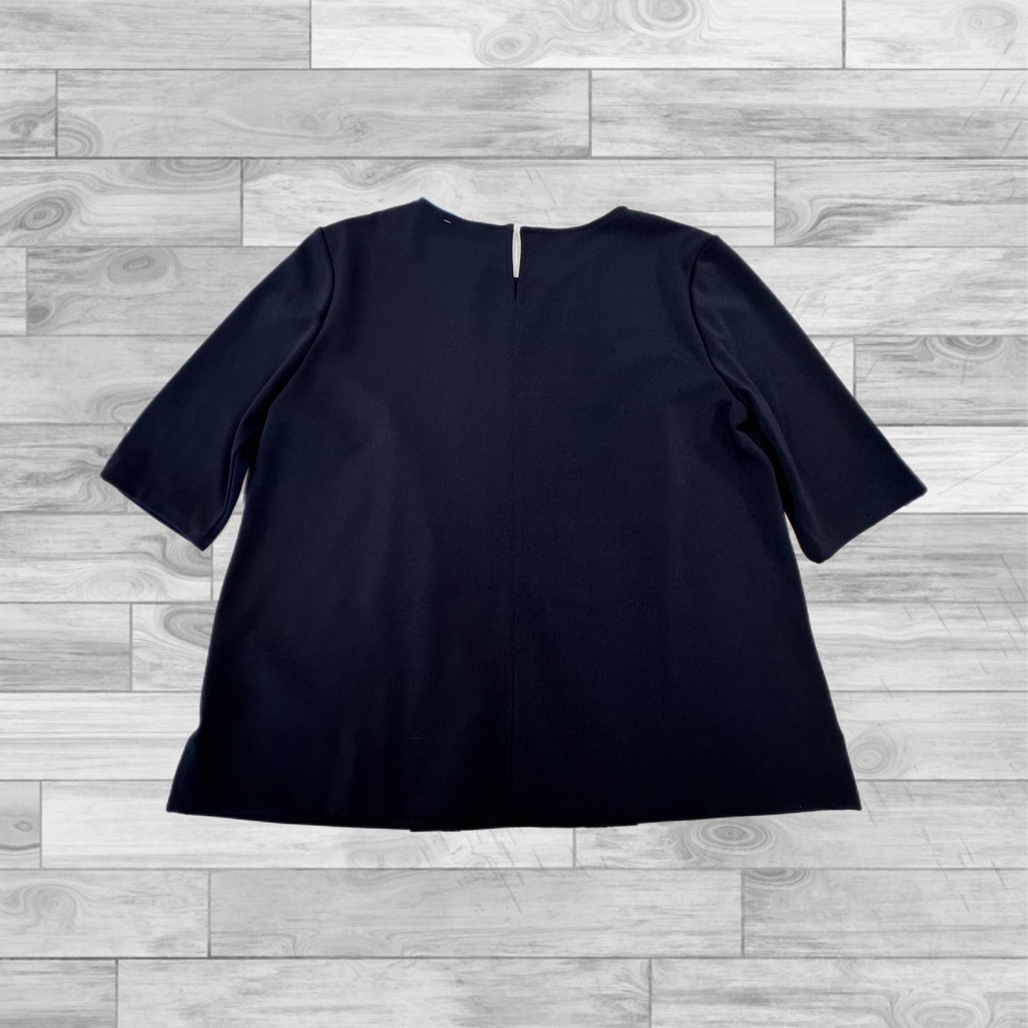 Navy Top Short Sleeve Ann Taylor, Size L