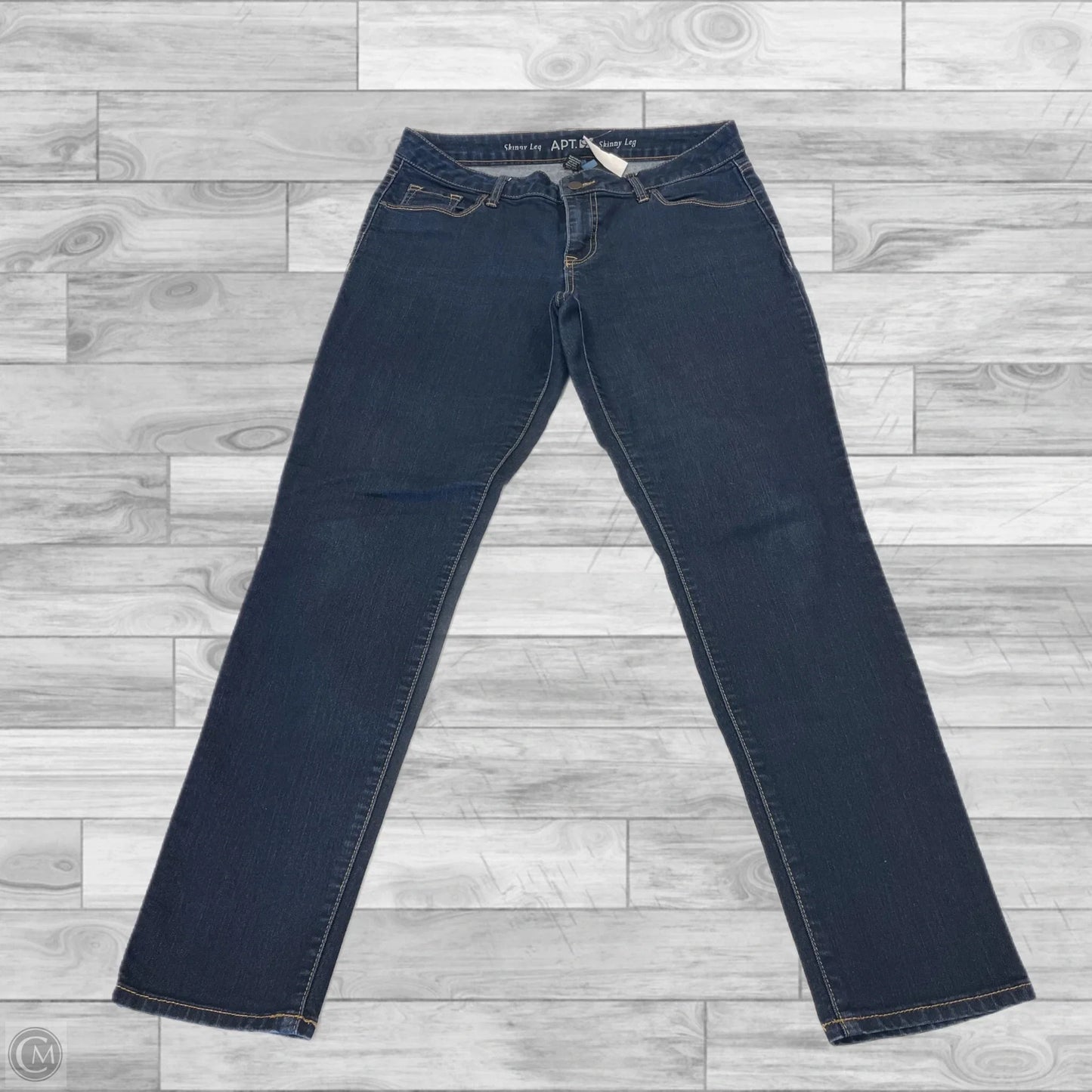 Jeans Skinny By Apt 9 In Blue Denim, Size: 10