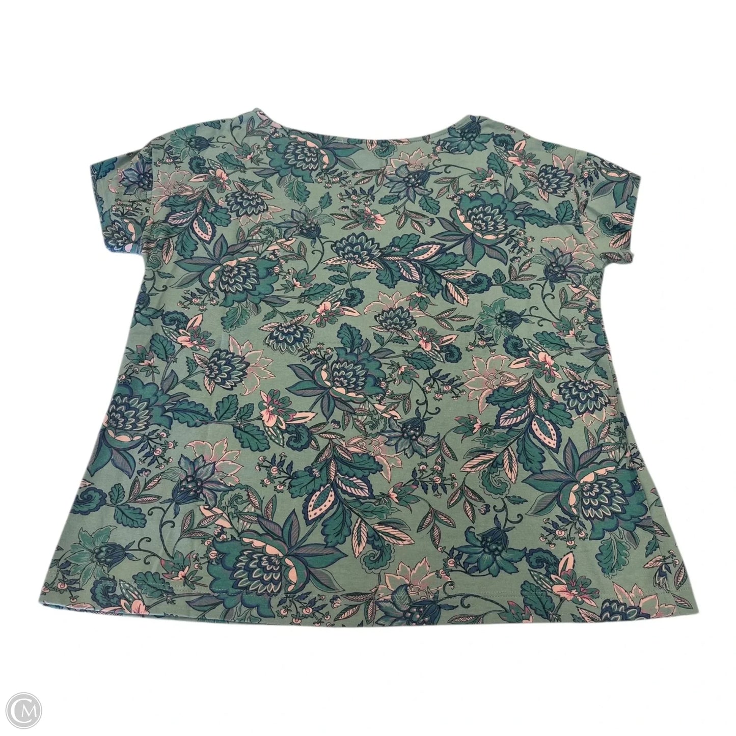 Top Short Sleeve By J. Jill In Floral Print, Size: Xs