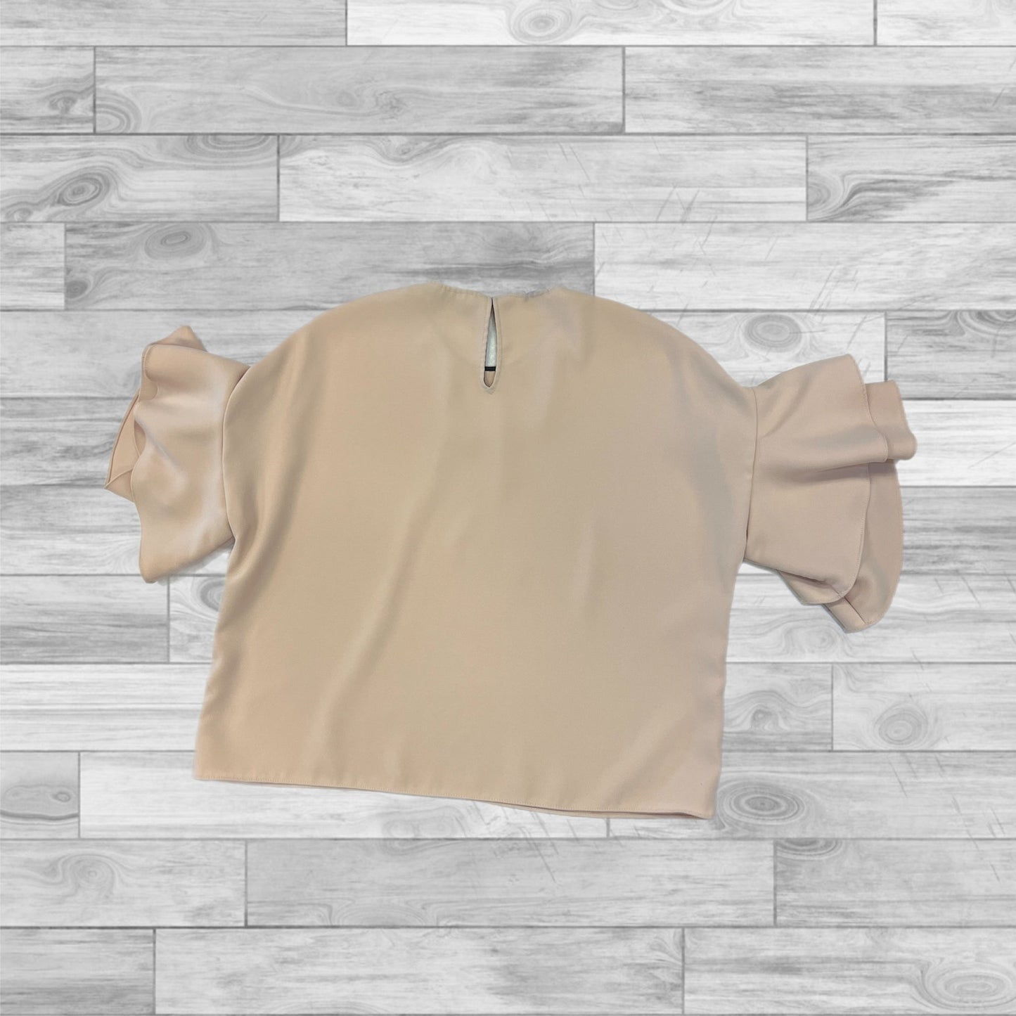 Top 3/4 Sleeve By Zara In Tan, Size: S