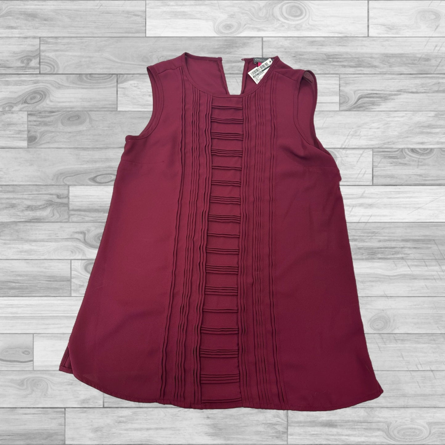 Maroon Top Sleeveless Vince Camuto, Size Xxs