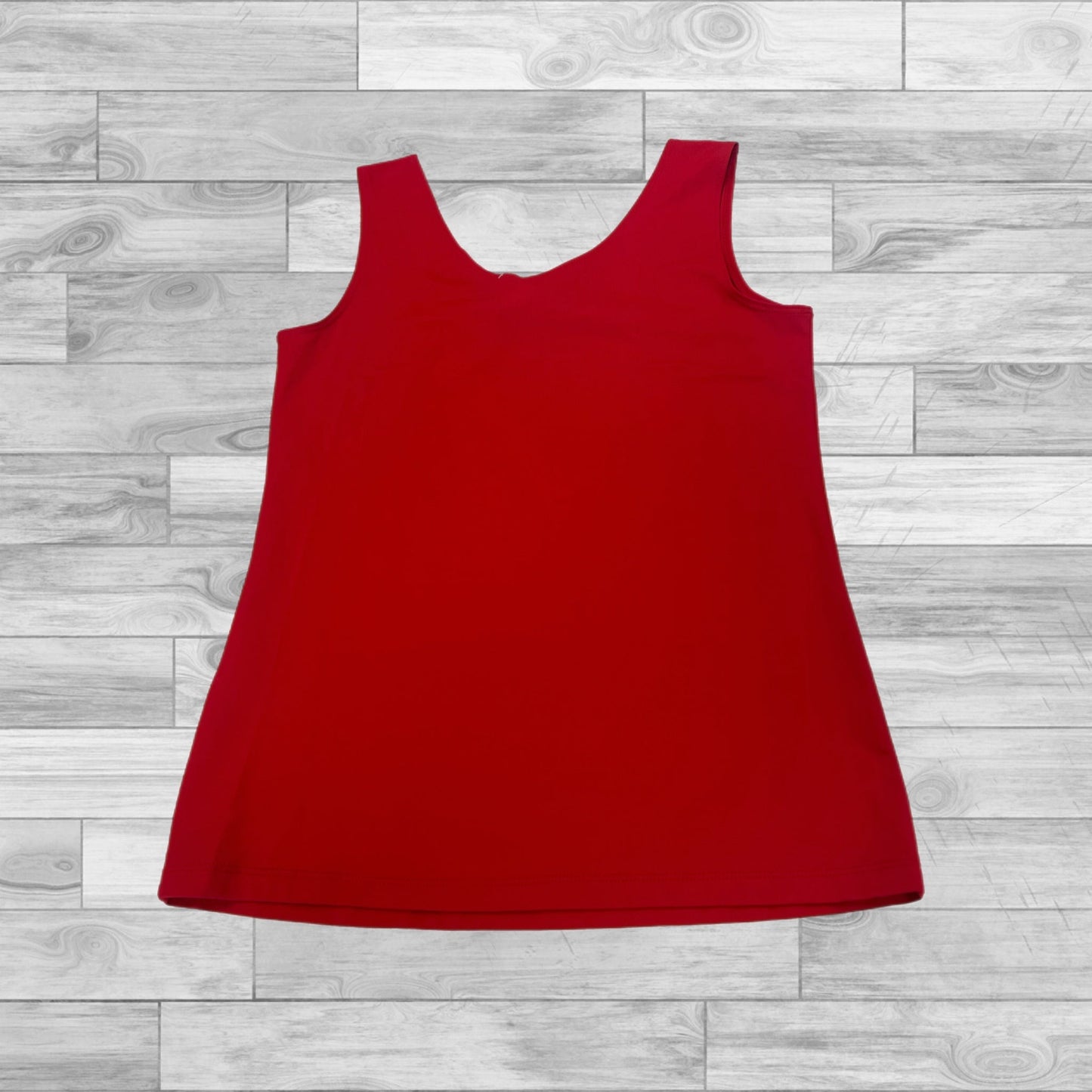 Top Sleeveless By Chicos In Red, Size: 0