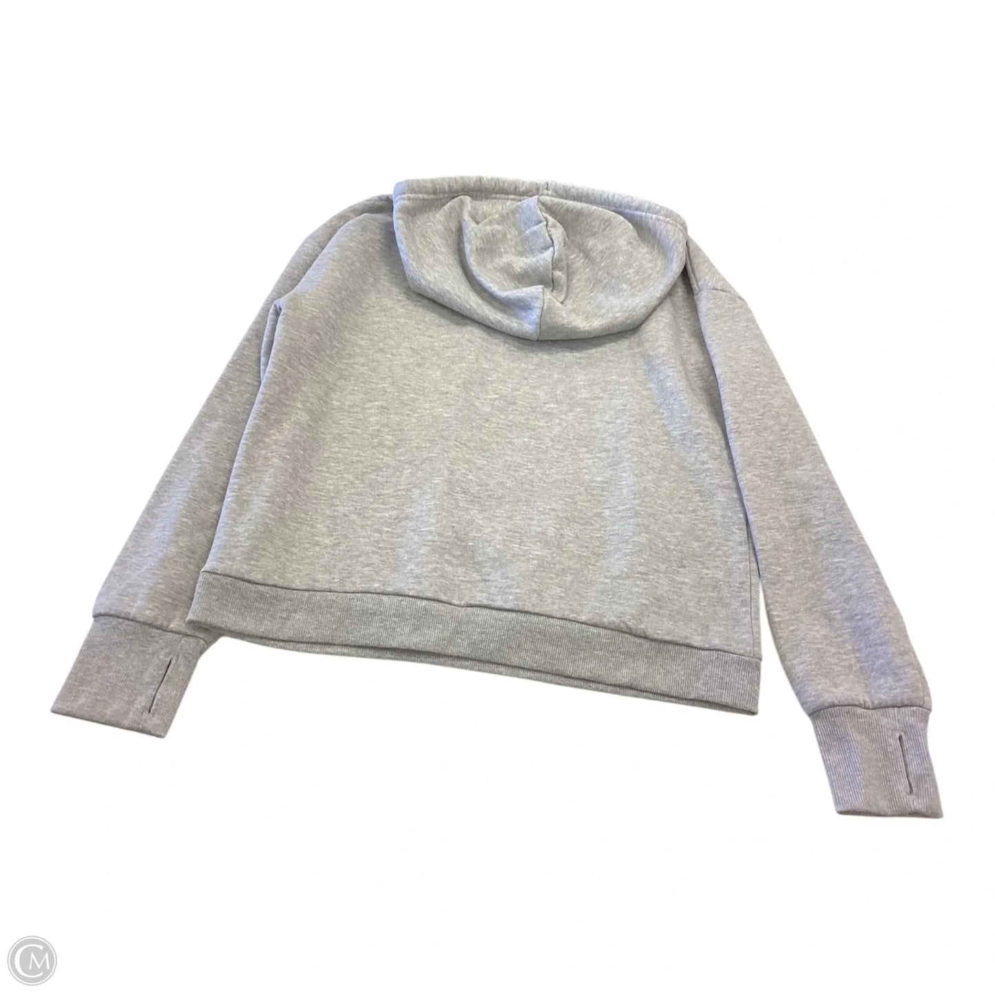 Sweatshirt Hoodie By Bebe In Grey, Size: L