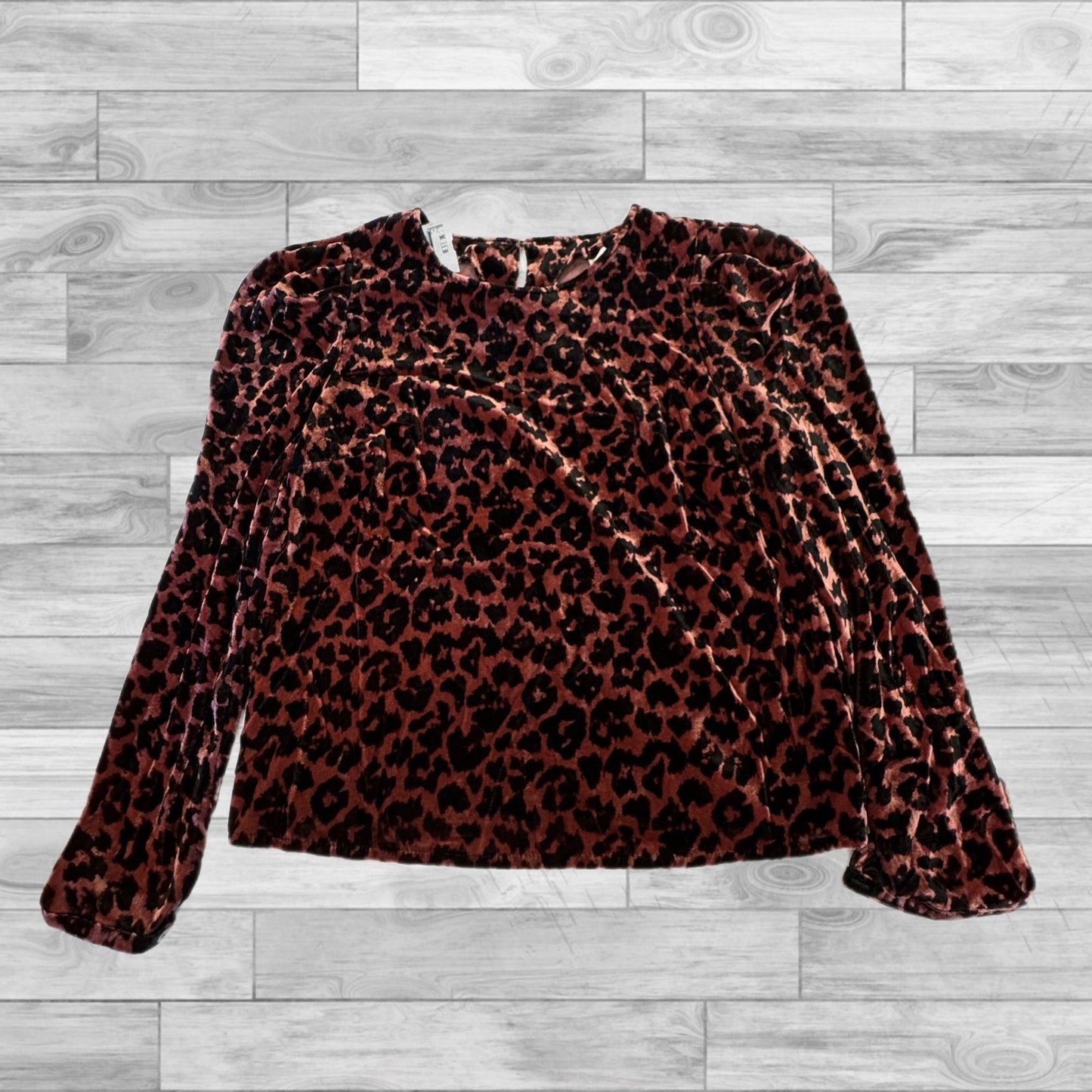 Animal Print Top Long Sleeve Dolan Left Coast, Size M