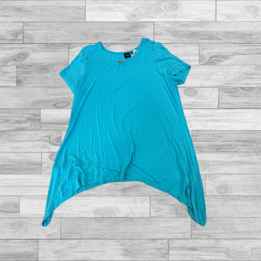 Top Short Sleeve By Rafaella In Blue, Size: Xl