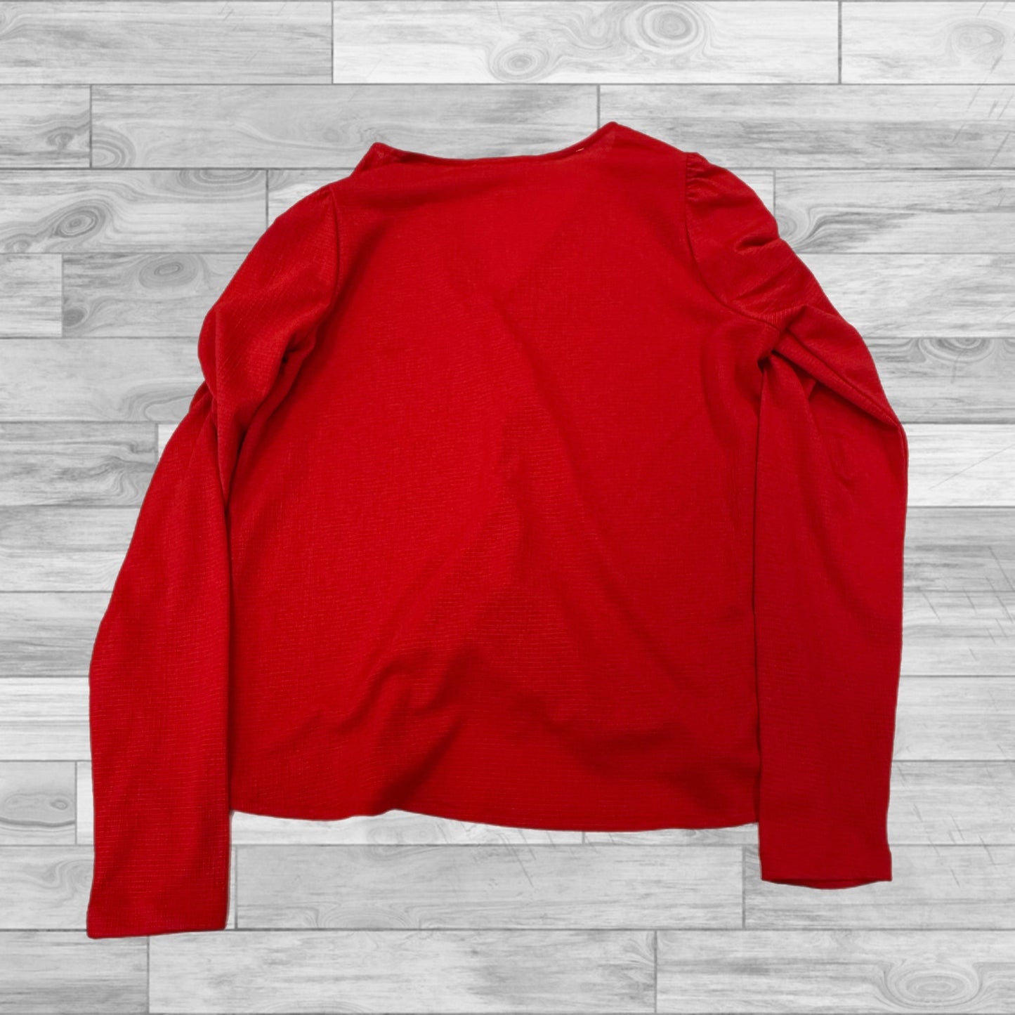 Red Top Long Sleeve Michael By Michael Kors, Size M