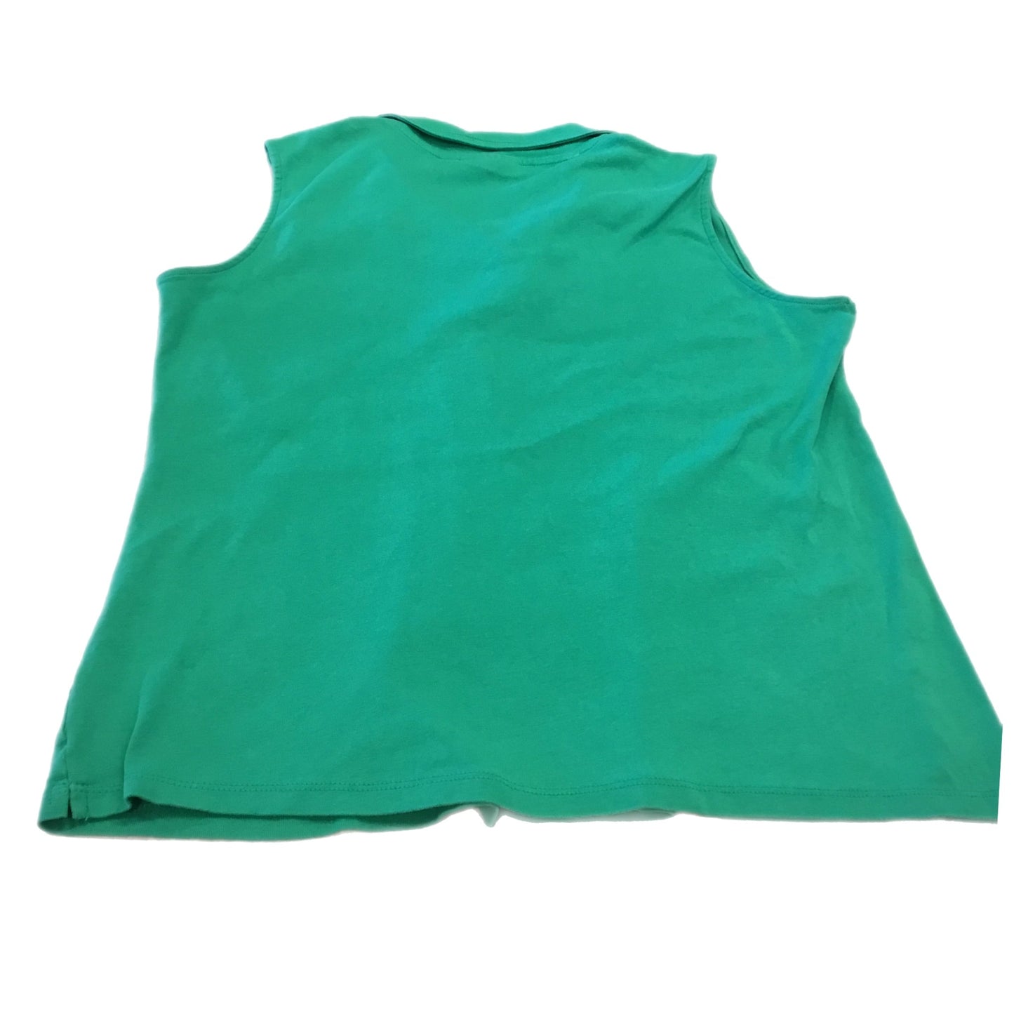 Top Sleeveless By Rafaella In Green, Size: Xl