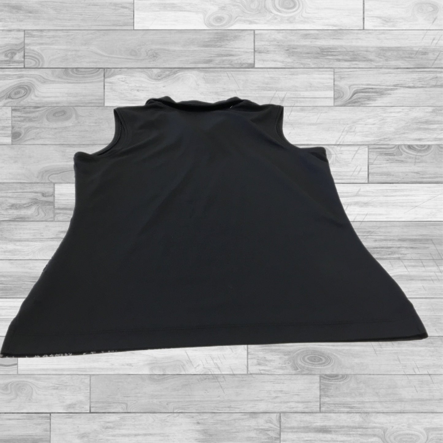 Athletic Tank Top By Nike Apparel In Black & White, Size: M