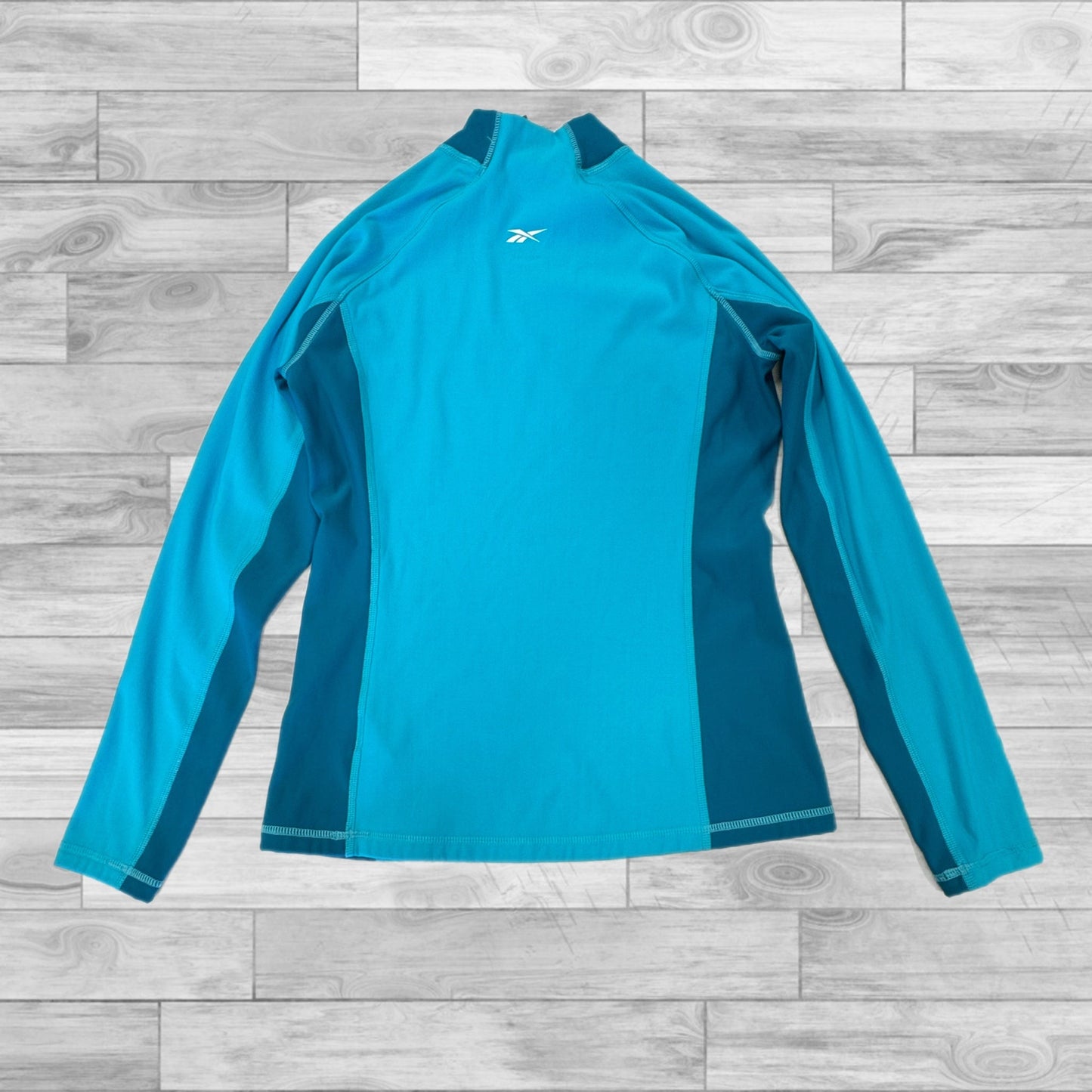 Athletic Top Long Sleeve Crewneck By Reebok In Blue, Size: S