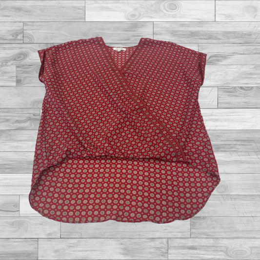 Red Top Short Sleeve Max Studio, Size S