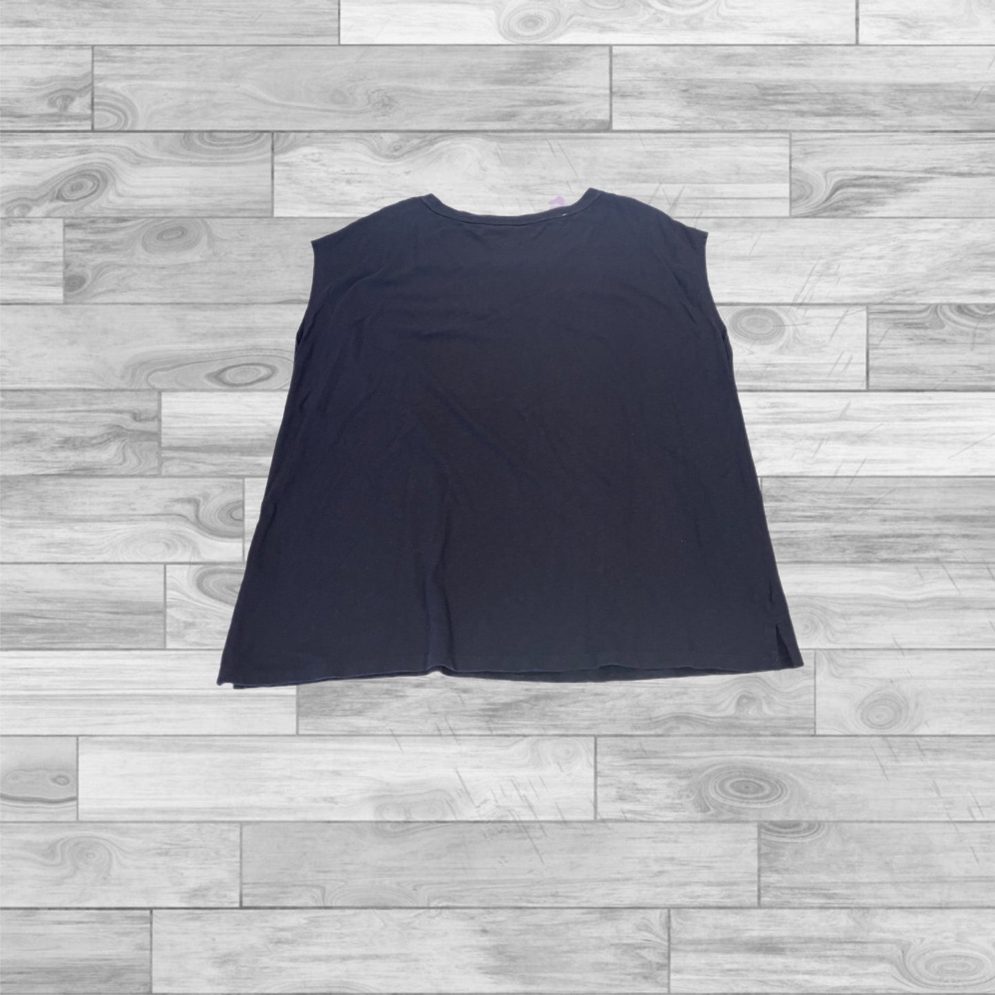 Top Sleeveless By Talbots In Navy, Size: 2x